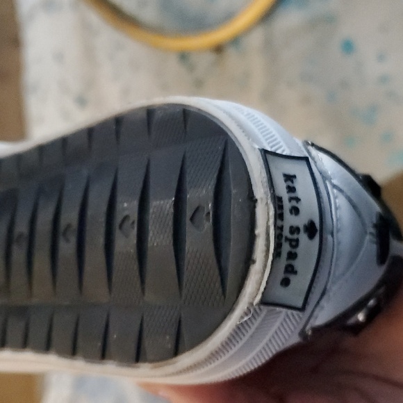 Kate Spade White and Black Dog Face Sneakers - Picture 3 of 6